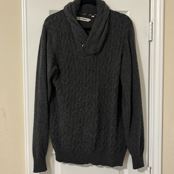 Men's Ben Sherman Lambswool Fisherman Sweater - Picture 4 of 8
